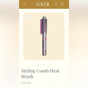 NEW - SOLEIL styling comb and shampoo